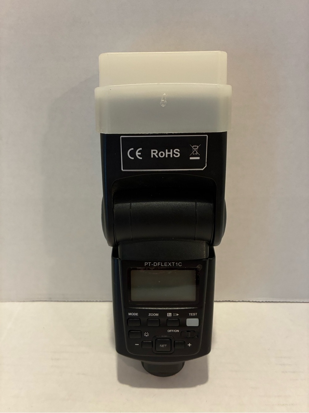 Universal Black Camera Flash Speedlight - White Diffuser